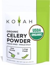 KOYAH - Organic USA Grown Selleri Powder (1 Scoop = 1/4 Cup Fresh): 36 tarjoilua, Freeze-Dried, Koko-Stalk Powder
