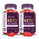 Justifated Laboratories (2 Pack Proton Protein Keto ACV Gummies Advanced Formula 1000MG Proton Boost Formulated with Pomegranate Beet Juice Powder B12 Vegan Non GMO 120 Gummys