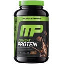 MusclePharm Combat Protein Powder, Chocolate Milk Flavor, Polttoaineet Lihakset tuotteliaisiin harjoituksiin, 5 proteiinilähteet mukaan lukien Whey Protein Isolate & Egg Albumin, Gluteeniton, 2 lb, 24 tarjoilua