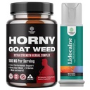 Bundle of Horny Goat Weed for Men with Black Maca Root, Tongkat Ali, Saw Palmetto & Panax Ginseng Extract ja Lidokaiini Desensitizing Topical Spray Climax Control - Boost Endurance and Stamina