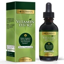 Go Nutrientit D3 K2 Drops ... Liquid VIT D Supplement MK7 aikuisille & lapsille...