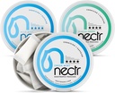Nectr Energy Nootropic Puches Mint Mix - Kofeiini Pussit Cognizin Citicoline. 3 Makuja: Mild and Fresh Mint, ja Glacial Green. Sokeriton, nikotiiniton, rauhallinen & energialisä
