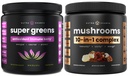 NutraChamps Super Greens Antioksidantti ja Super Sienet: Ultimate Brain, Gut & Body Boost