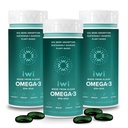 Iwi Omega-3, 90 Softgels (90 tarjoilua), Vegan Plant-Based Algae Omega 3, EPA + DHA, koko kehon tuki ravintolisä, Krill & Fish Oil Alternative, No Fishy Aftertaste