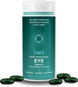 Iwi Life Eye Omega-3, 30 Softgels (30 tarjoilua), Vegan Plant-Based Algae Omega 3, EPA + DHA, terve silmä ja visio Tuki Ruokavalion täydentää, Krill & Fish Oil Vaihtoehtoinen, Ei Fishy Jälkimaku