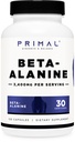 Primal Beta-Alanine Capsules 3400 mg (30 palvelinta, 120 kapselia) - Supplement, Gluteeniton & ei-GMO, 850 mg per kapseli