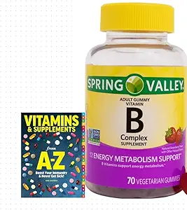 Spring Valley B-vitamiinia Complex täydentää aikuisten kasvissyöjä Gummies, 70 Count+Parempi opas vitamiineja täydentää