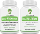 Lepotila & rentoutuminen Bundle: VitaMonk Melatoniinivapaa uniapu + Quad Magnesium Blend