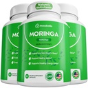 Rosabella Moringa Capsules - Pure Moringa Powder, Energy, Iho, Immuuni & Gut Health Superfood, Rikas antioksidantteja, Essential Vitamiinit & aminohapot, Natural Green Superfood Superfood Supplement - 180