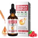 B-vitamiinia, B12-vitamiinia, B12-vitamiinia nestemäisiä tippoja B12 Metyylikobalamiini B1 tiamiini B6 pyridoksiini Folic 