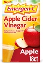 Emergen-C Apple Siideri Viinietikka C-vitamiini Fizzy Drink Mix, Ravintolisä immuunitukea, Apple - 18