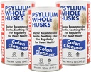 Yerba Prima Psyllium Husk, 12 Ounce (paketti 3) - Koko Huskin kuitu täydentää sääntöjen, Colon puhdistus, Natural Support for Gut Health, Non GMO, Gluteeniton, Vegan, Ei Makeutusaineita