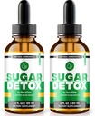 NutraRize (2 pakkaus) Sugar Detox Drops, SugarDetox Drops, 21 päivän sokeri Detox Challenge, Kaikki luonnolliset nestepuhdistus aloittelijoille, Premium Blood Formula Gotas Arvostelut (60 Servings)