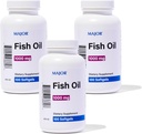 Majuri Omega-3 Kalaöljy - Kalaöljy täydentää 1000mg - 100 Softgels (3-pakkaus)