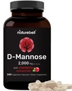 NatureBell D- Mannose 500 mg kapselit (2 000 mg per annos) ... 240 kasviskapselia + karpalokonsentraatti 40 mg ...