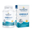 Nordic Naturals Omega-3, Lemon Flavor - 180 pehmeää geeliä - 690 mg Omega-3 - Kalaöljy - EPA & DHA - Immuunituki, aivo- ja sydänterveys, optimaalinen hyvinvointi - ei GMO - 90 tarjoilua