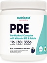 Nutricost Pre-Workout jauhe naisille, sininen vadelma, 30 tarjoilua