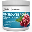 Tri Berg Zero Sugar Hydration Keto Electrolyte Powder - Enhanced w/ 1000 mg kaliumia ja aitoa vaaleanpunaista Himalajan suolaa (NOT pöytäsuola) - Granaattiomena ja kirsikkajuoma täydentää - 50 tarjoilua