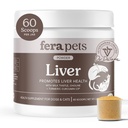 Fera Lemmikit Liver Supplement koirille ja kissoille maito Thistle, Koliini & Turmeric - Organic kasvitieteelliset - parantaa maksan toiminta, immuniteetti, detoxification, & Metabolic Function - jauhe - 60 Scoops