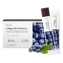 Korea Collagen Jelly Sticks - 25 Mustikka Makuinen Marine Collagen Peptide Välipalat anti-Aging-kollageeni proteiini Sokeritonta, Matkapakkaukset hius- ja kynsivahvuutta