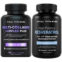 Elintoiminnot Multi Collagen Complex Plus -kapselit + Resveratrol-kapselit