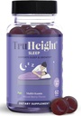 TruHeight Sleep Gummies - Lapset & Teen Natural Sleep Aid Maximum Growth - Lasten Melatoniini Gummy - Melatoniini, Ashwagandha, L Theanine, Lemon Balm, Ikä 4+, Mixed Berry Flavor