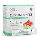 Pure Power Electrolytes, Watermelon Cucumber Flavor, 5,13 oz (145,6 g), 30 Tarjoilua (30 pakkausta), 5 kaloria ja 0 g Sugar Per Serving, Ei-GMO, NSF Certified for Sport, Dr. Mercola