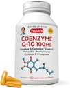 ANDREW LESSMAN Coenzyme Q-10 100 mg 30 kapselia - Essential for Energy Production and Optimum Key Organ Function, Anti-oxidant Support, Dovered by ikääntyminen, Plus B-Complex. Helppo niellä