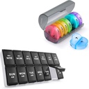 2 Pack Weekly Pill Organizer 7 Day 2 Kertaa päivässä, Sukuos Suuri päivittäin pillerilaatikko pillereille / Vitamin / Fish Oil / täydentää, BPA ilmainen pilleri kotelot, helppo puhdistaa