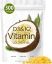 D3-vitamiini K2 Softgel, D3 K2- vitamiini 10000 IU, 10000 IU VIT D3 + 200 MCG K2- vitamiini, joka ei sisällä muuntogeenisiä organismeja, gluteenia, soijaa, luun terveyttä, tukee kalsiumin imeytymistä, 300 geeliä