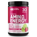 Optimum Nutrition Amino Energy - Esitreeni Green Tea, BCAA, Aminohapot, Keto Friendly, Green Coffee Extract, Energy Powder - Mansikka Lime, 30 Tarjoilua (Pakkaus toukokuussa Vary)