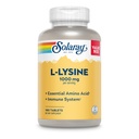 SOLARAY L-Lysiini, vapaa Form 1000 mg, Essential Amino Acid Immuno Support Supplement with C-vitamiini 1 000 mg ja Sinkki 25 mg, Value Size, Lab todennettu, 60 päivän takuu, 60 tarjoilua, 180 tablettia