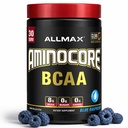 ALLMAX Nutrition AMINOCORE BCAA ... 8G BCAAs... 100% Pure Branch Chained amino Acids.. Gluteeniton - Sininen vadelma - 315 Gram