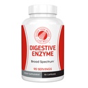 Silver Fern Brand Ultimate Dgestive Enzyme Supplement - 1 pullo = 90 kapselia - korkea teho, Multi Enzyme - Digestiivinen Comfort & Food Tolerance - Hemikullaasi, Peptidaasi, Maltase, lisää