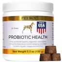 PetScy - Probiootti purukumia koirille, Probiootti koirille kaikenikäisille, Kokoja & Rodut prebioottikuitua ja Pure Omega-3 ...