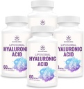 Liposomaalinen hyaluronihappo 1000 mg, korkea biologinen hyötyosuusHyaluronihappokapselit, ravintolisät Tuki iho ja luut, 240 kapselia (Pack of 4)