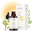 Pure TheraPro Rx Vegan A-D- K Drops-6 Mon Supply- Vitamin A(palmitaatti & betakaroteeni),liposomaalinen D3-vitamiini(vegan kolekalsiferoli),liposomaalinen K2(MK-4 & MK-7) Tuet Immuniteetti & Bone Health-20mL