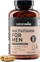 NatureWise Monivitamiini miehille - Päivittäinen mies tuki - Mineraalit ja yrtit energian, suorituskyky, immuniteetti - kanssa A-vitamiini, C, D, B-Complex - Soy & Gluteenittomat, ei-GMO - 180 kapselia [34]