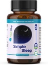 Sleep Support Supplement Natural Rentoutumista, Formula Magnesium Glycinate, Valerian Extract, GABA, Melatoniini, Passion Flower, sitruuna Balm & edistää rauhoittaa & parantaa unen laatua 90 kapselia