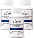 Elon Matrix 5000 Täydellinen Multivitamiini ... Ihon, hiusten ja kynsien kasvuvitamiinit... terveet hiusten kasvuvitamiinit naisille ja miehille... 5000Mcg Biotiini täydennysosa, 3 pakkaus (180 päivän toimitus)