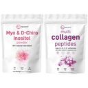 Micro Ingredients Multi Collagen Protein Powder 2lbs & Myo & D-Chiro Inositol Powder Bundle 2 Pack 