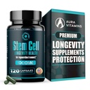 Premium kantasolu täydentää 1000 mg (120 Caps) parantaa immuniteetin, vähentää nivelten arkuus, tukea luonnon anti-aging & pitkäikäisyys Spiruina & klorella elinvoimaa, Celilas Madre Health Formula