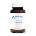 Metabolinen ylläpito D-3 2000 IU - Superior Imeytyminen D3 C-vitamiini - luu, immuuni, mieliala + kardiovaskulaarinen tuki täydentää, ei täyteaineita (120 kapselia)