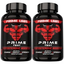 Prime Labs Testosteroni täydentää miesten (2-Pack) - kestävyys, kestävyys, energia, & vahvuus - Miesten Testosteroni Booster & harjoitus täydentää - 120 Caplets