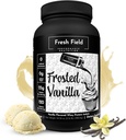 Fresh Field Vanilla Protein Powder - 25g Heraproteiini-isolaatti, gluteeniton ja soijaton, sokeriton, 30 tarjoilua - Natural Whey Protein Powder for Treenout Fitness & Nutrition Shakes - 2,16 lb