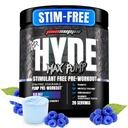 ProSupps Mr. Hyde Max Pump Pre Treenout Powder - Stim-free Preworkout tukee veren virtausta, lihasten tilavuus ja kestävyys - kofeiiniton typpioksidin Gym & Fitness täydentää (Blue Razz, 20 Servings)