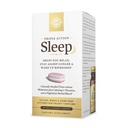 Solgar Triple Action Sleep, 60 Tri- Layer tablettia - Aikarelease Melatoniini & L-Theanine Plus Herbal Blend - Auttaa sinua rentoutumaan, putoamaan Nuku nopeasti ja pysy pitkään - ei-GMO, Gluteeniton - 60 tarjoilua