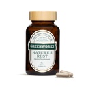 Greenworks Nature's Rest Melatonin Free Sleep Aid - Luomu kasviperäisten täydentää Ashwagandha & Valerian Root - Vegaani kapselit, 60 Count.