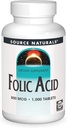 Source Naturals Folic Acid 800 mikrog Ravintolisä - 1000 tablettia